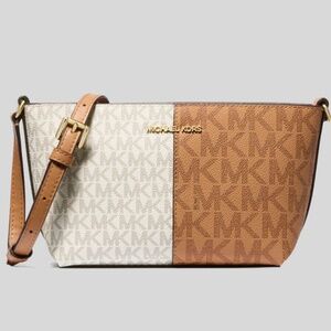 ♦️♦️NWT FLASHSALE Michael Kors logo Jet Set Small Two Tone Crossbody Shoulder